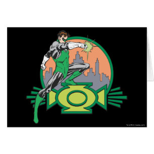 Lanterne et paysage urbain verts