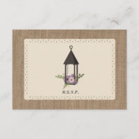Lanterne florale inspirée Burlap & dentelle RSVP