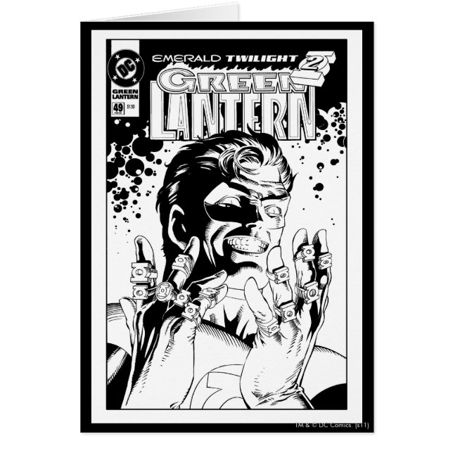 Lanterne verte - Nombreux anneaux, noir et blanc (Devant)