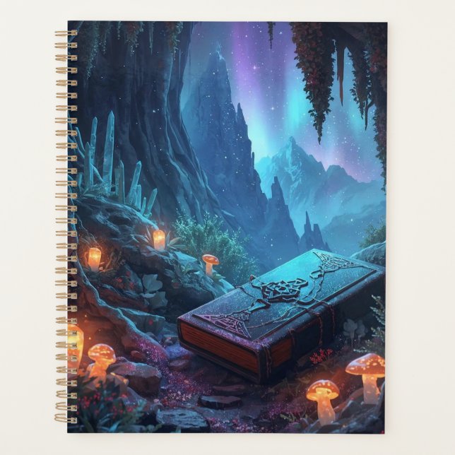 Lanternes, Champignons et un Livre (Devant)