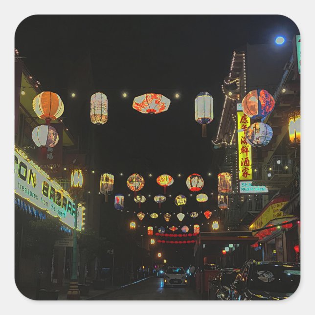 Lanternes chinatown de San Francisco #5 Stickers (Devant)