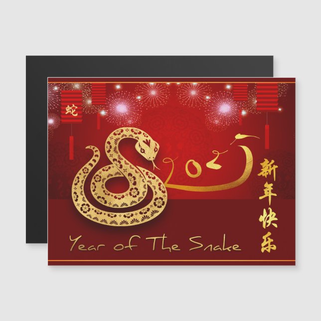 Lanternes chinoises Feu d'artifice Année 2025 MC (Devant / Derrière)