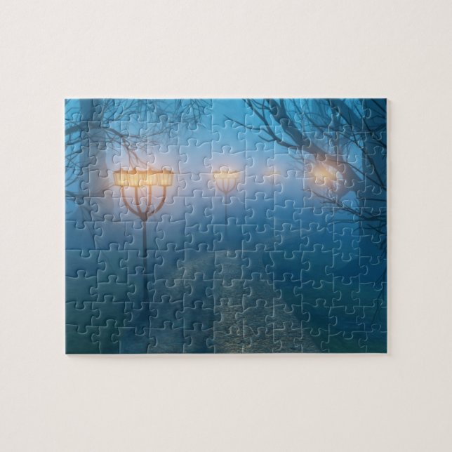 Lanternes dans le Puzzle du brouillard (Horizontal)