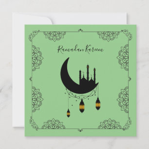 Lanternes de lune de mosquée de Ramadan