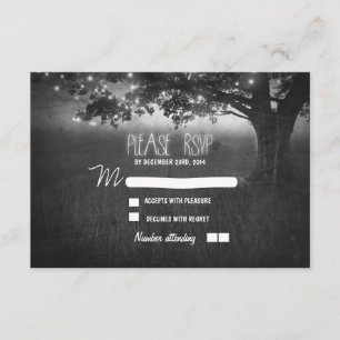 lanternes de nuit mariage romantique carte RSVP