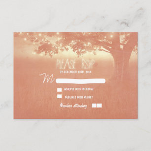lanternes de nuit mariage romantique carte RSVP
