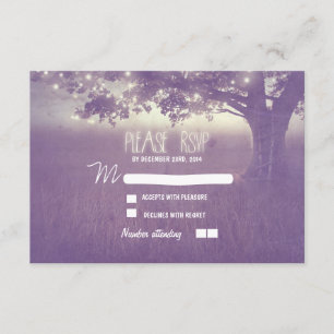 lanternes de nuit mariage romantique carte RSVP