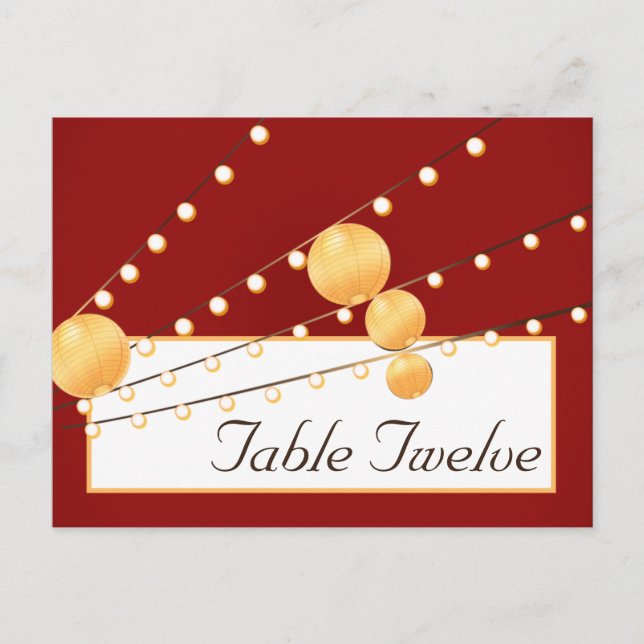 Lanternes en papier de carte postale sur le chinoi (Devant)