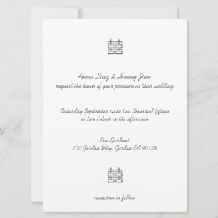 Lanterneuses Double Bonheur Or Invitations Chinois
