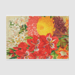 L'antiquité peut des fleurs de papier de soie de