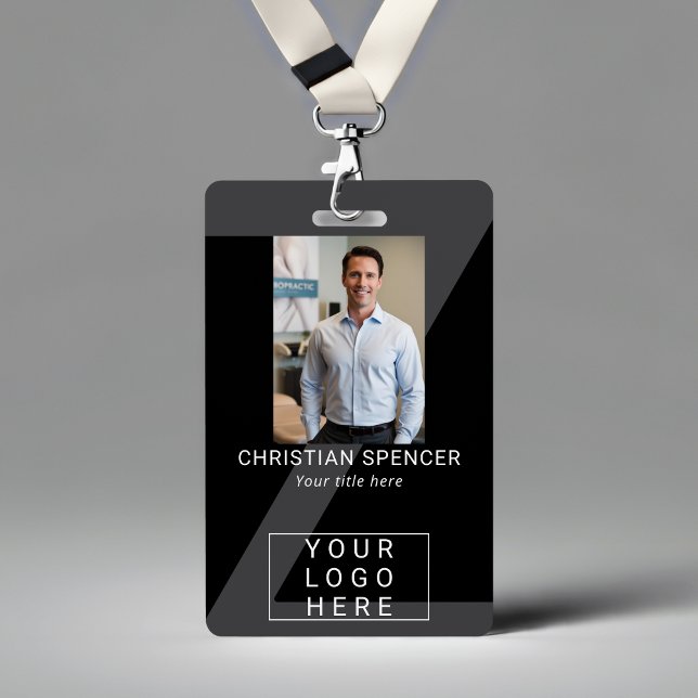 Lanyard de badge d'événement professionnel avec QR (Créateur téléchargé)