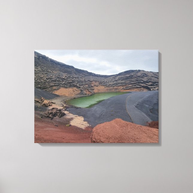 Lanzarote El Golfo vue toile (Recto)