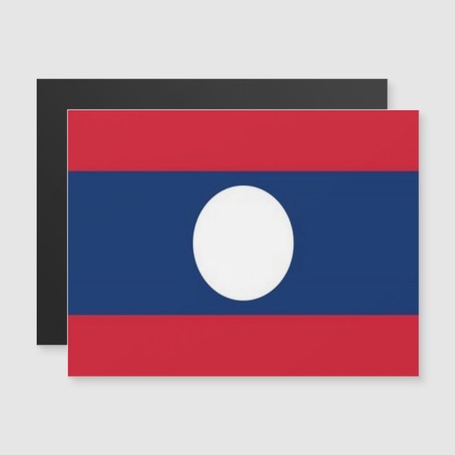 Laos - Drapeau - (Devant / Derrière)