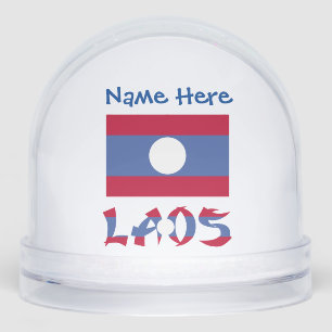 Laos Laotien Drapeau Bleu Personnalisation