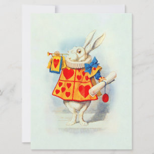Lapin à Alice Wonderland ~ Invitation