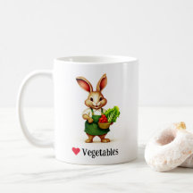 Lapin Aime Les Légumes Mug