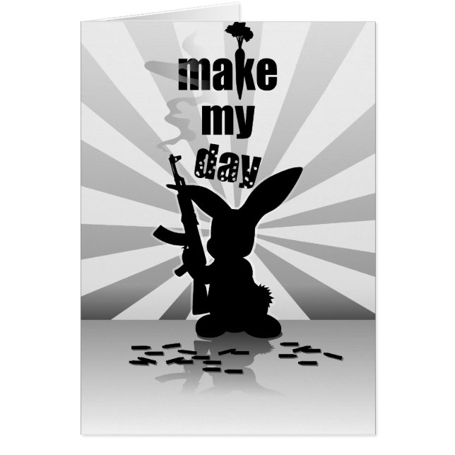 Lapin armé fâché drôle (Devant)