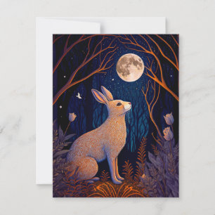 Lapin au clair de lune