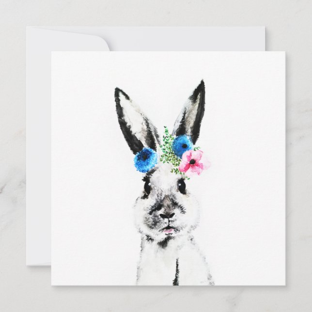 Lapin avec des fleurs (Devant)