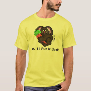 Lapin avec le T-shirt chrétien drôle de Pâques 