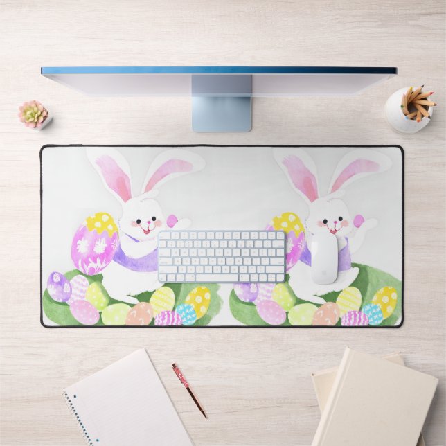 lapin avec oeufs de pâques (Bureau 1)