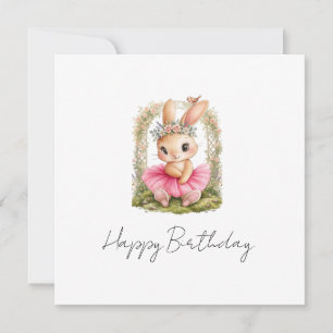 Lapin Ballerine Mignon Anniversaire Fille Personna