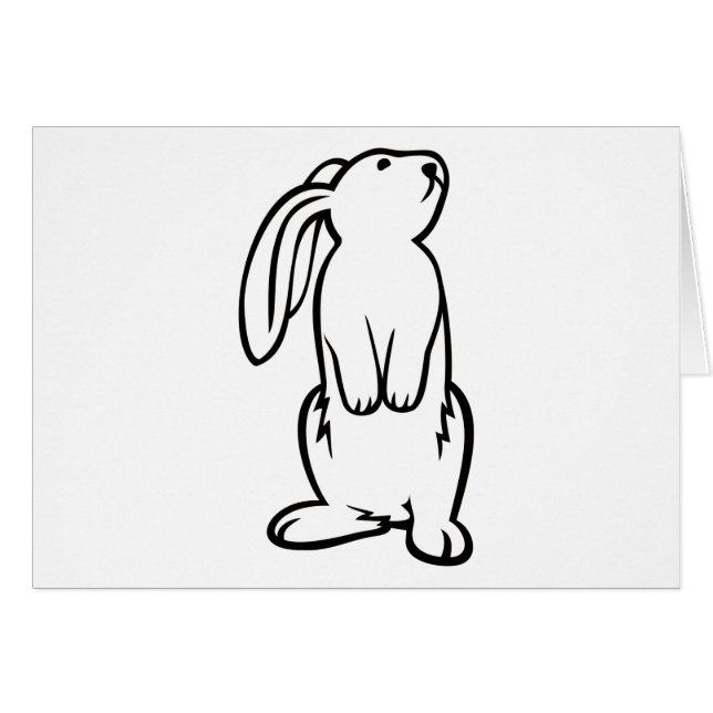 Lapin blanc adorable (Devant horizontal)