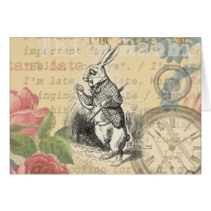 Lapin Blanc Alice au Pays des Merveilles Art