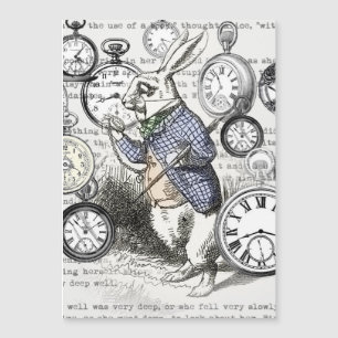 Lapin Blanc Alice au Pays des Merveilles Horloges 