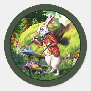 Lapin blanc  Alice au pays des merveilles Stickers