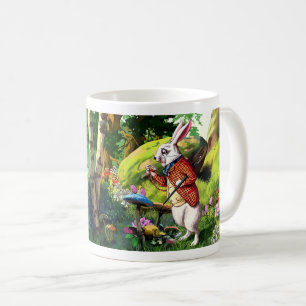 Lapin blanc   Mugs de Pâques "Alice au pays des me