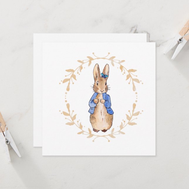 Lapin classique avec un papillon (Devant/Arrière en situation)