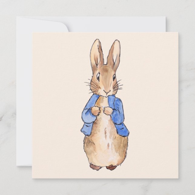 Lapin classique en bleu Merci (Devant)