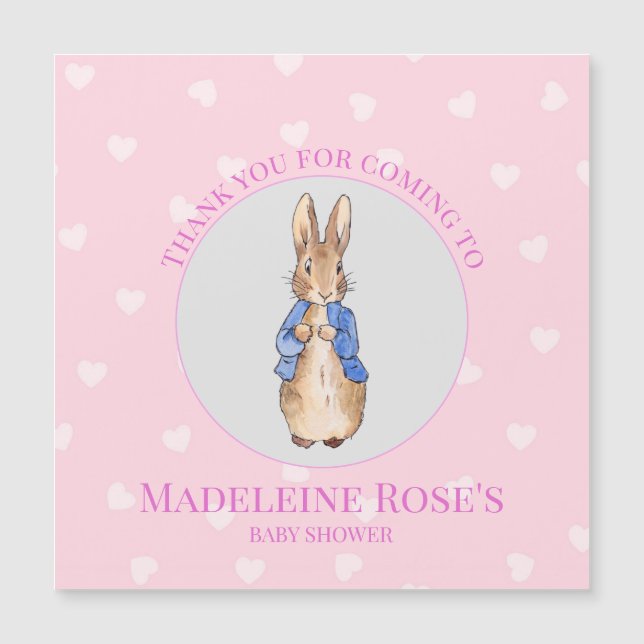 Lapin Classique Personnalisé Merci (Devant)