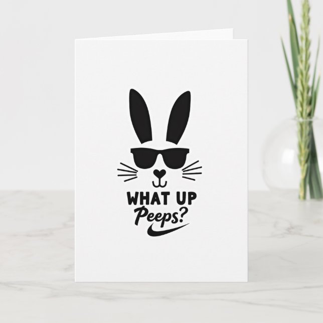 Lapin Cool Carte d'amitié (Devant)