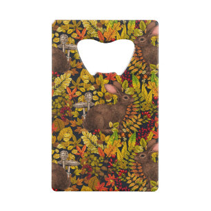 Lapin d'automne en noir