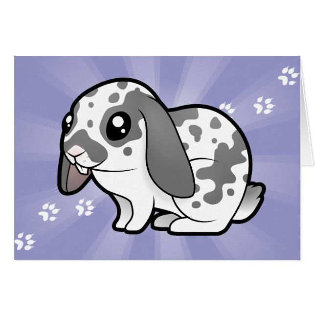 Lapin de bande dessinée (cheveux lisses d'oreille (Devant horizontal)