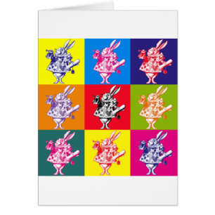 Lapin de blanc d'art de bruit