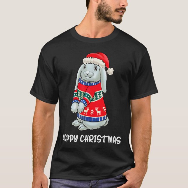 Lapin de Noël Hoppy Sweat de Noël Lapin  (Devant)