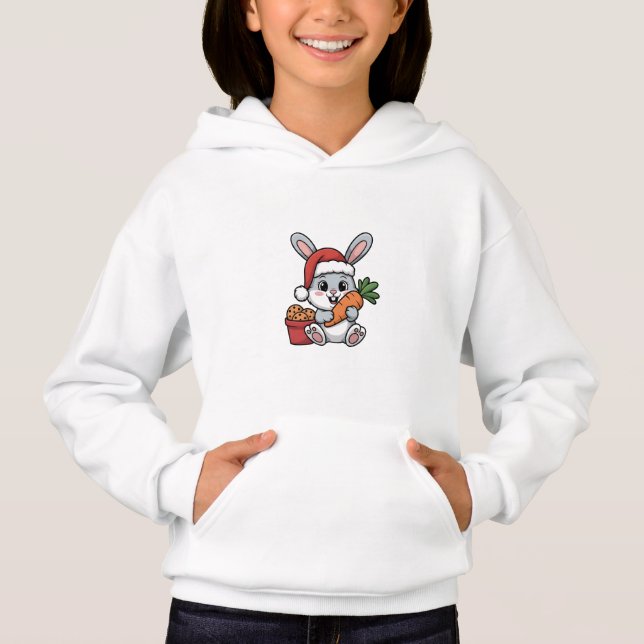 Lapin de Pâques Carotte Noël Drôle Cute Fête (Devant)