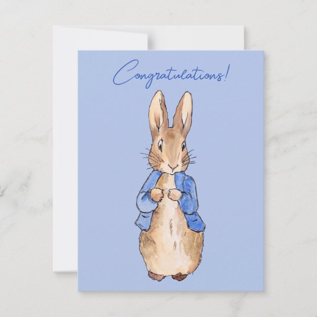 Lapin de Pâques classique Félicitations (Devant)