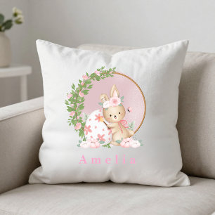 Lapin de Pâques Coussin de Jardin Personnalisé