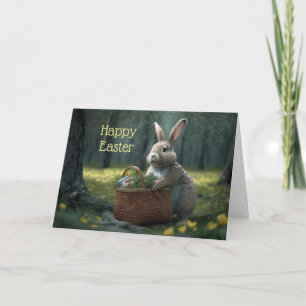 Lapin de Pâques dans les Bois Carte de Pâques