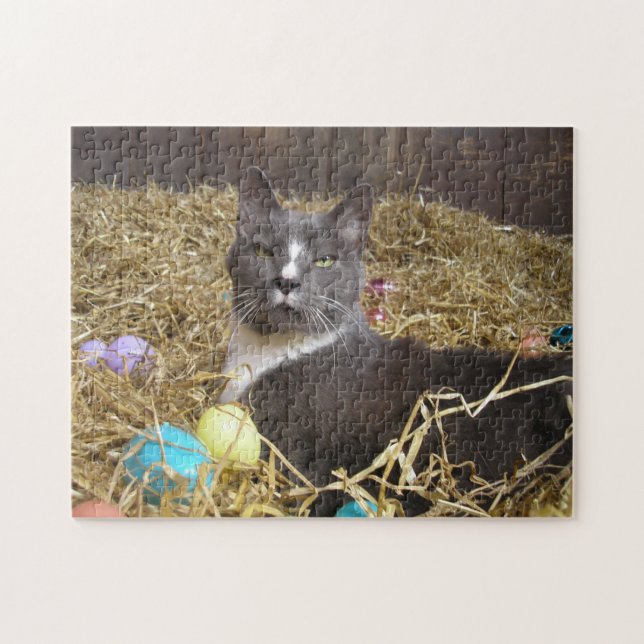 "Lapin de Pâques déguisé" Puzzle (Horizontal)