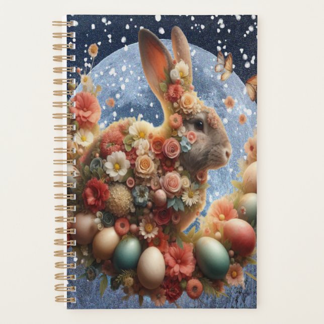 Lapin de Pâques en fleurs  (Devant)