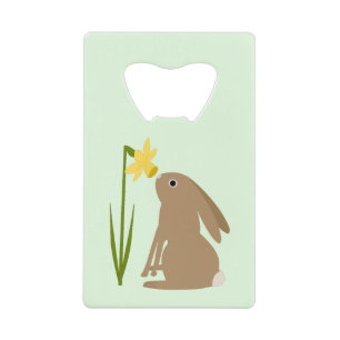 Lapin de Pâques et fleur de jonquille
