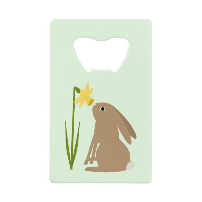 Lapin de Pâques et fleur de jonquille (Devant)