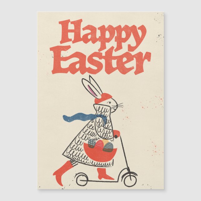 Lapin de Pâques heureux (Devant)