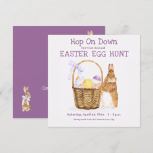Lapin de Pâques, Invitation à la fête de chasse au