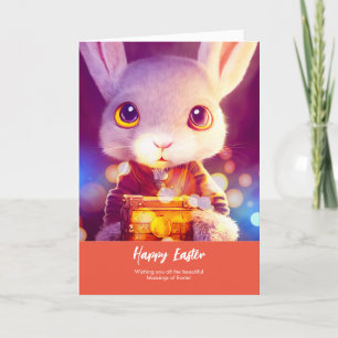 Lapin de Pâques Jacob   Carte de vœux pliée